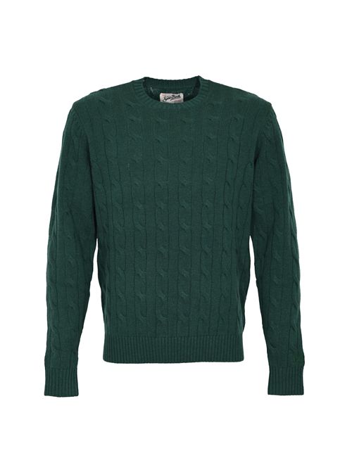 Maglione Regent Braid a trecce in lana Verde Mc2 Saint Barth | REGE00700026I